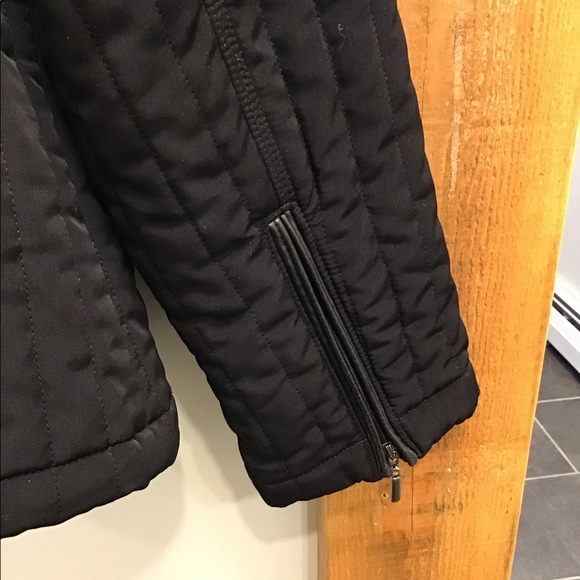 Sonoma Quilted Zip Front Insulated Black Jacket Large - Picture 10 of 14